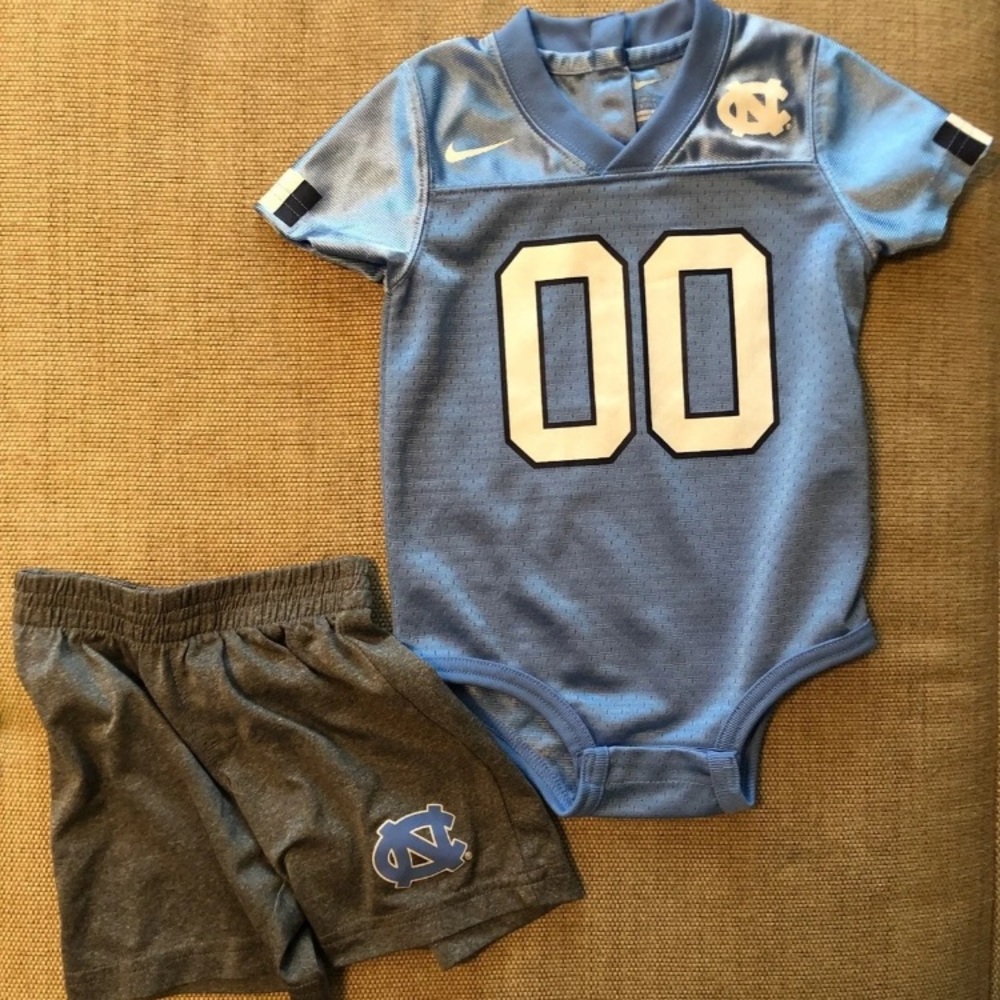 NC tarheels jersey and shorts baby size 12 months
